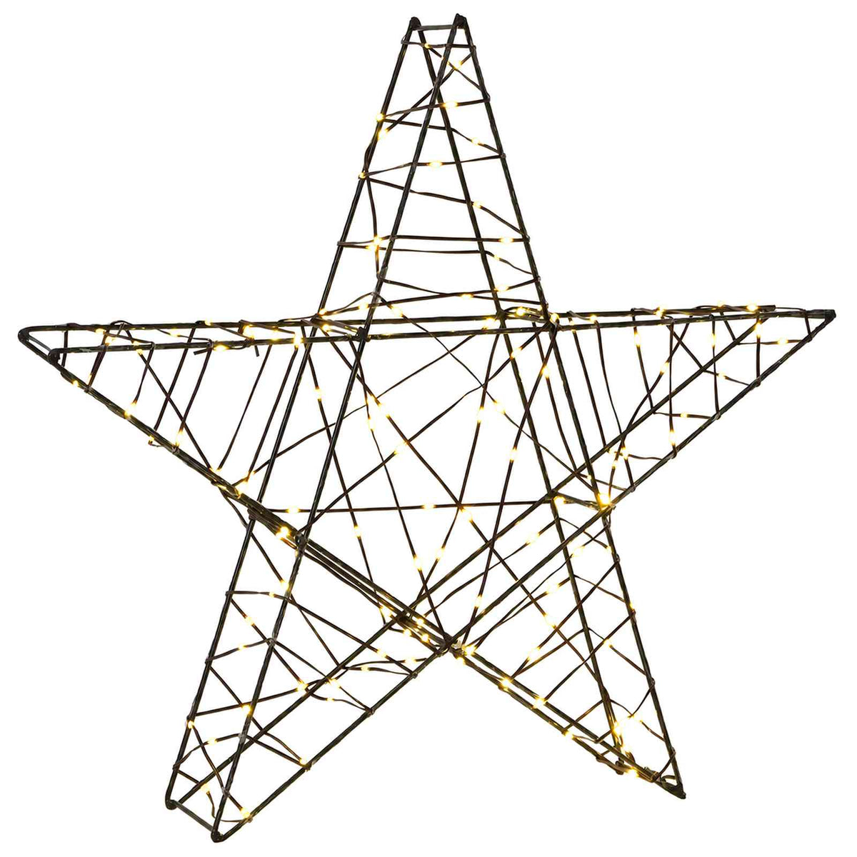 vidaXL 3D Christmas Star 120 LEDs Warm White 55 x 53.5 x 10 cm 2