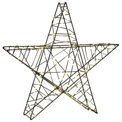 vidaXL 3D Christmas Star 120 LEDs Warm White 55 x 53.5 x 10 cm 2