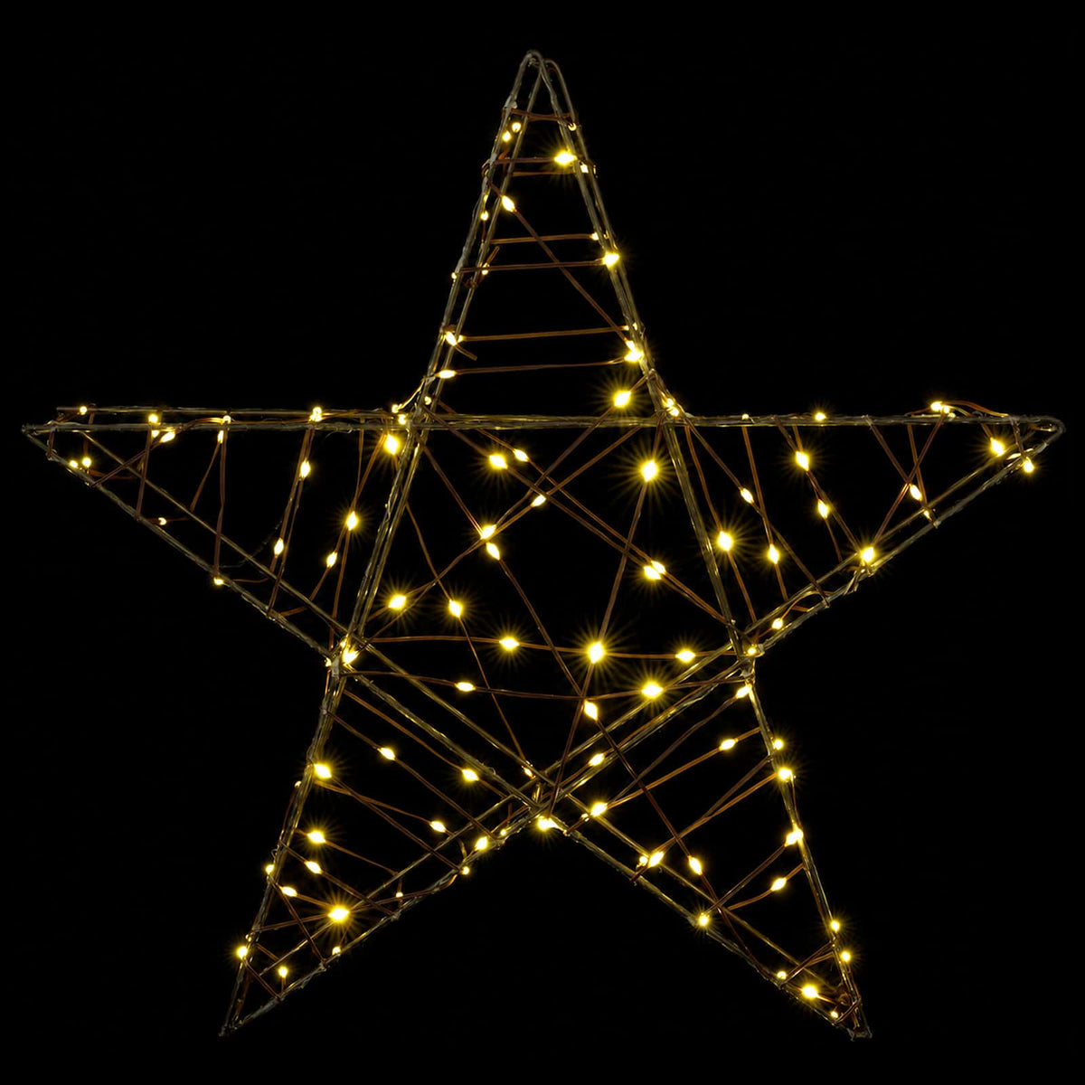 vidaXL 3D Christmas Star 120 LEDs Warm White 55 x 53.5 x 10 cm 4