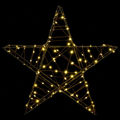 vidaXL 3D Christmas Star 120 LEDs Warm White 55 x 53.5 x 10 cm 4