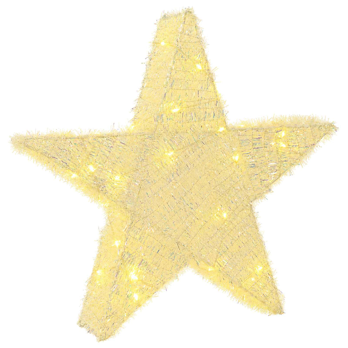 vidaXL 3D Christmas Star 50 LEDs Warm White 55 x 53.5 x 10 cm 2