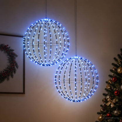 vidaXL Christmas Finial Light 192 LEDs 2 pcs