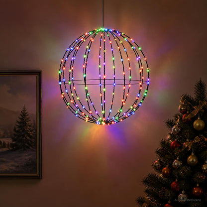 Christmas Finial Light 96 LEDs Diameter 30 x 32 cm 40 cm RGB