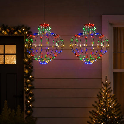 Christmas Finial Light 192 LEDs Dia. 40 x 40 cm 2 Multicolour