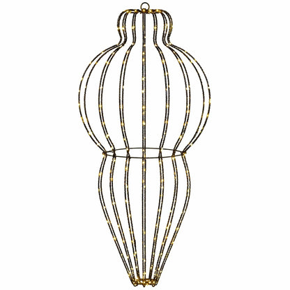 Christmas Finial Light 320 LEDs Dia. 40 x 75 cm 2 Warm white