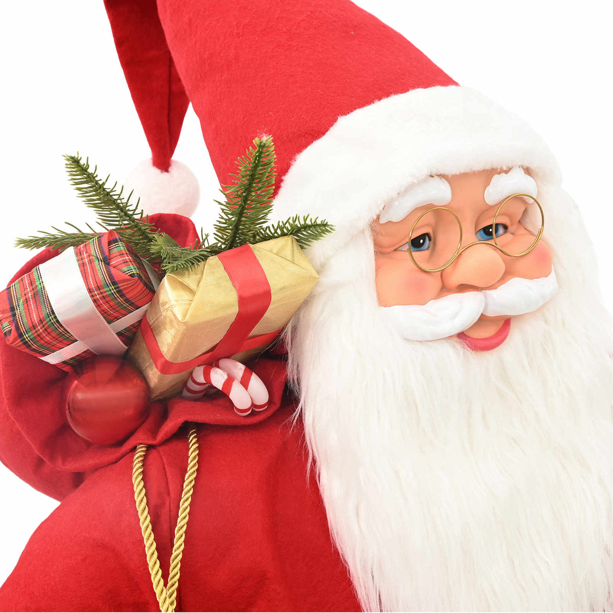 Santa Claus Figure Red Polyester 110 cm