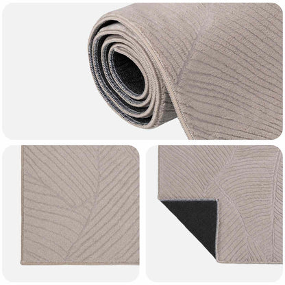 vidaXL Rug IZA Beige 120 x 170 cm 100% Polyester Low Pile 4