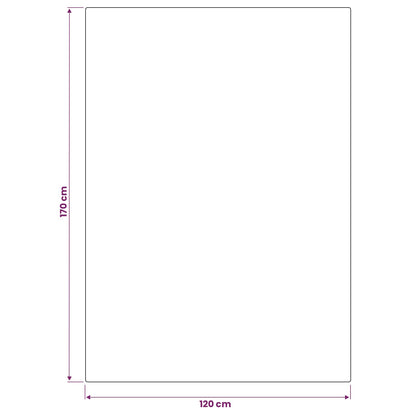 vidaXL Rug IZA Beige 120 x 170 cm 100% Polyester Low Pile 6