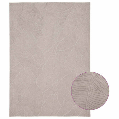 vidaXL Rug IZA Beige 120 x 170 cm 100% Polyester Low Pile 3