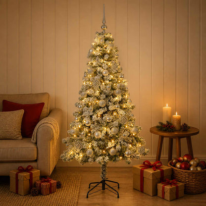 vidaXL Artificial Christmas Tree with Bauble 120 cm 150 LEDs 3