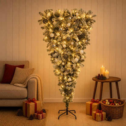 vidaXL Artificial Christmas Tree with Bauble 150 cm 150 LEDs 3