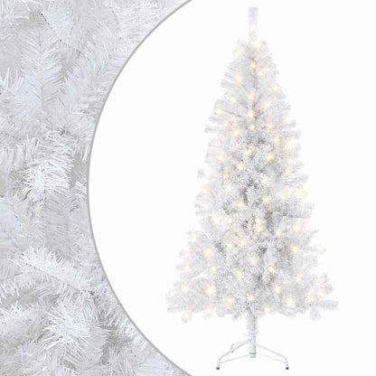 vidaXL Artificial Hinged Christmas Tree 210 cm 300 LEDs Warm White 2