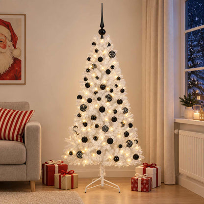 vidaXL Artificial Christmas Tree with Bauble 240 cm 300 LEDs 3
