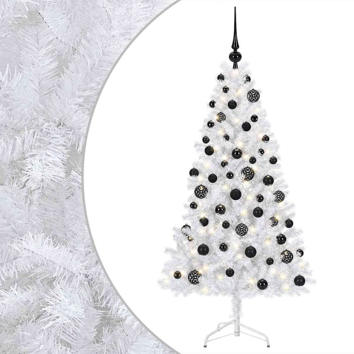 vidaXL Artificial Christmas Tree with Bauble 240 cm 300 LEDs 2