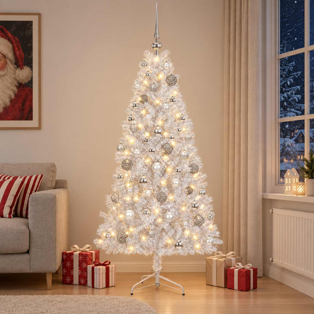 Artificial Christmas Tree Bauble LEDs