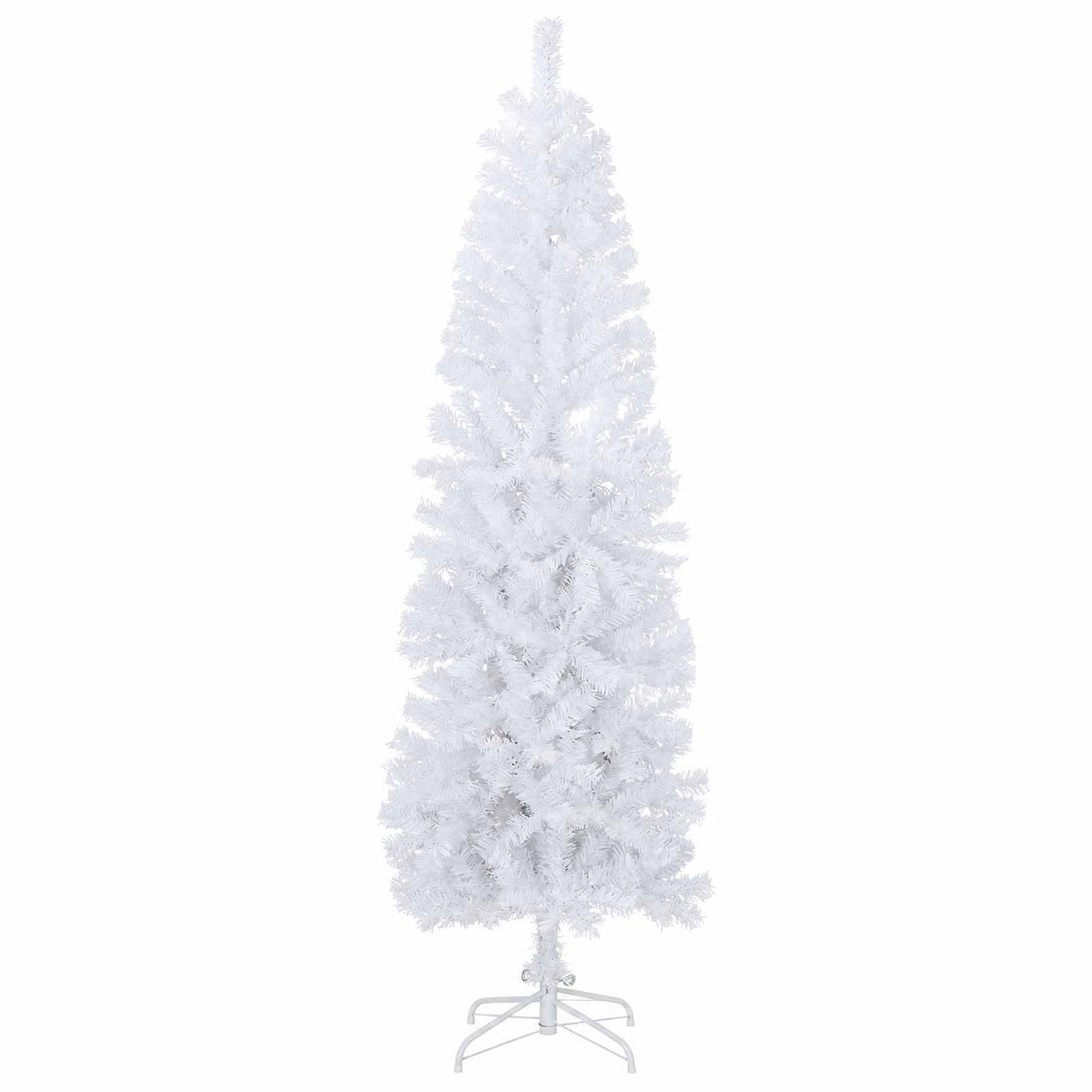 vidaXL Artificial Slim Christmas Tree 180 cm 300 LEDs Warm White 5