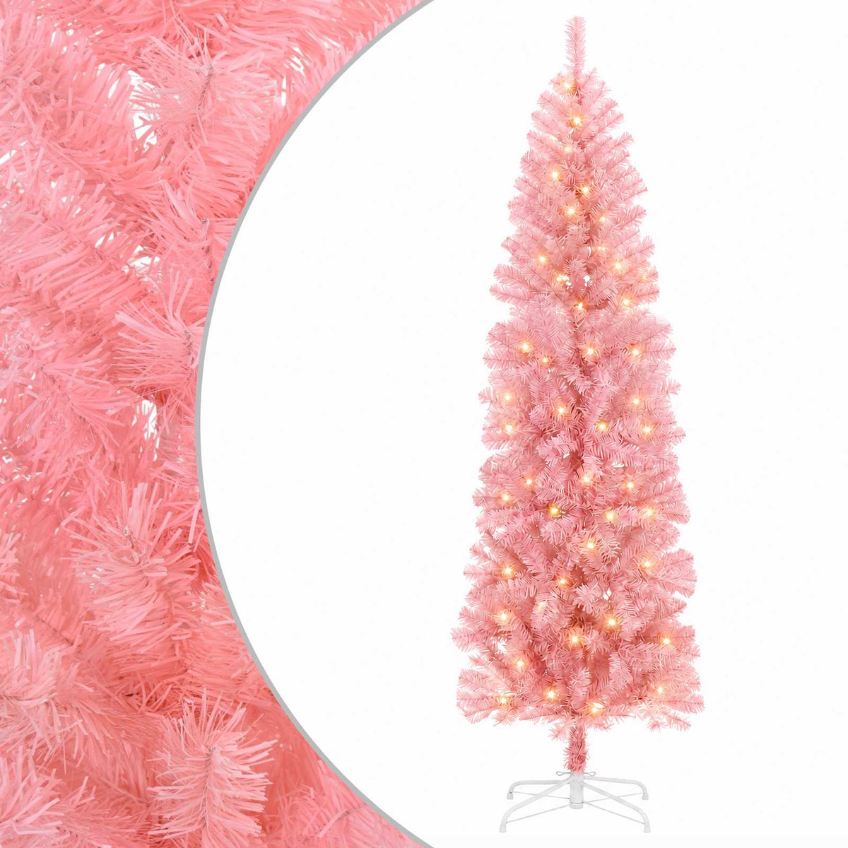 Artificial Slim Christmas Tree in White