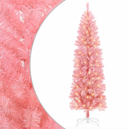 Artificial Slim Christmas Tree Bauble LEDs