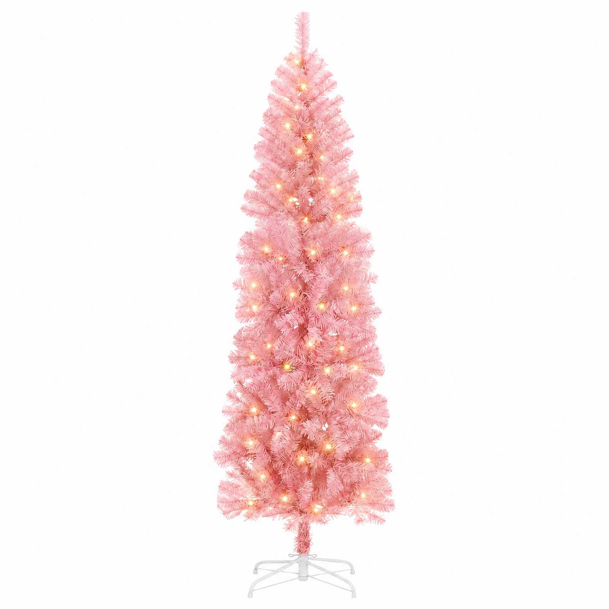Artificial Slim Christmas Tree in White