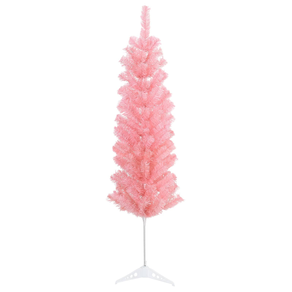 vidaXL Artificial Slim Christmas Tree with Bauble 150 cm 150 LEDs 5