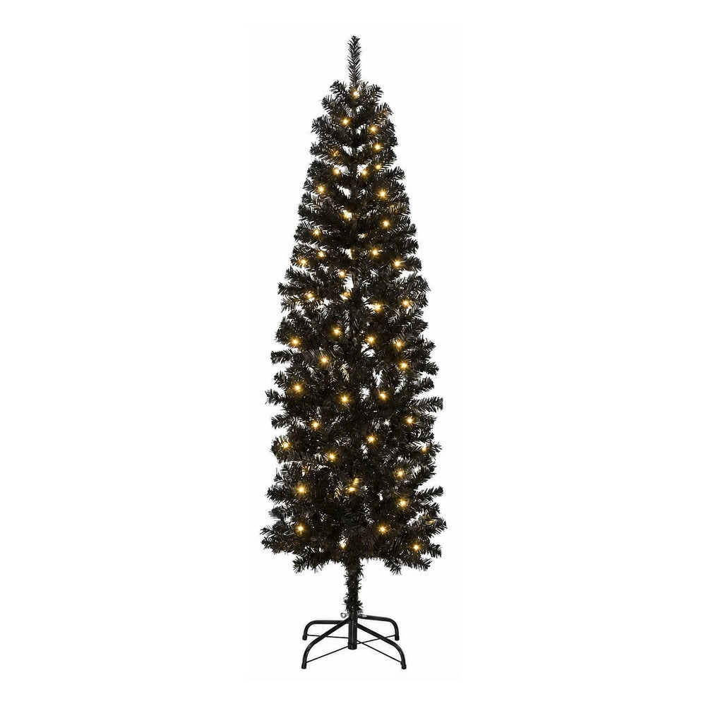 Artificial Slim Christmas Tree Bauble LEDs