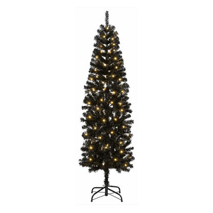 Artificial Slim Christmas Tree Bauble LEDs