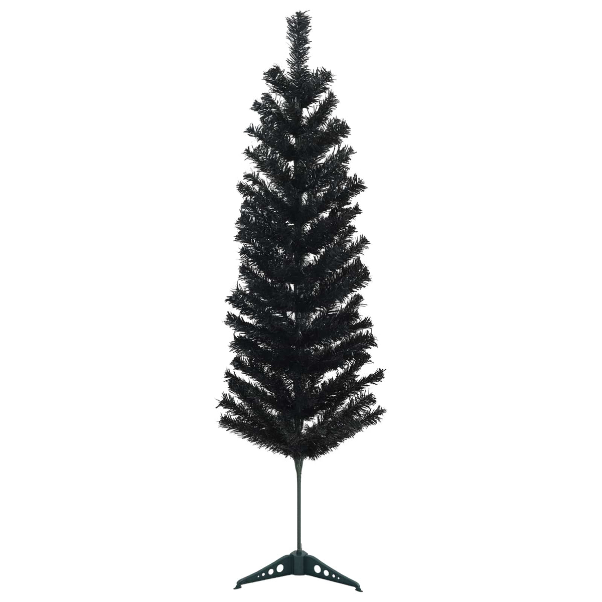 vidaXL Artificial Slim Christmas Tree with Bauble 150 cm 150 LEDs 5