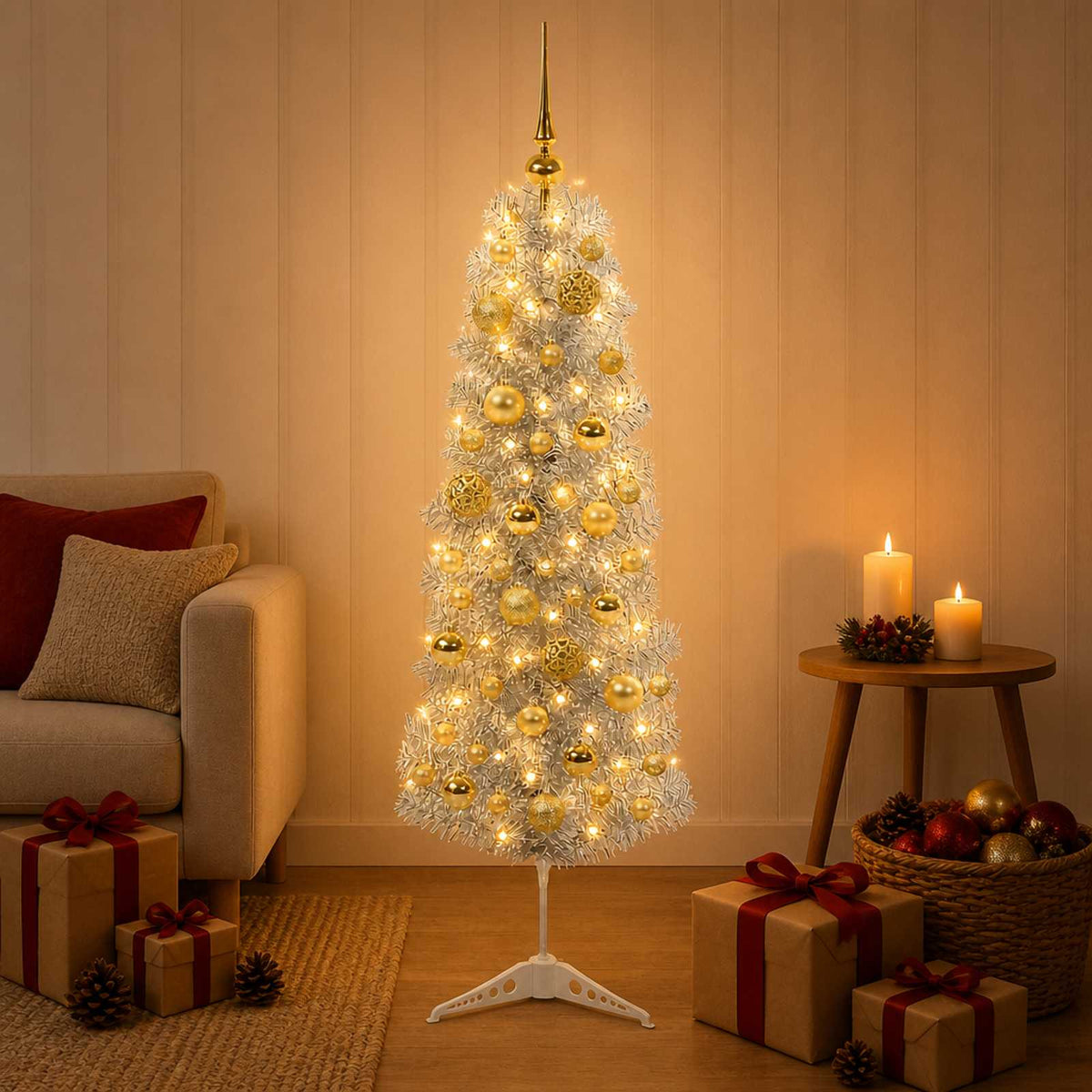Artificial Slim Christmas Tree