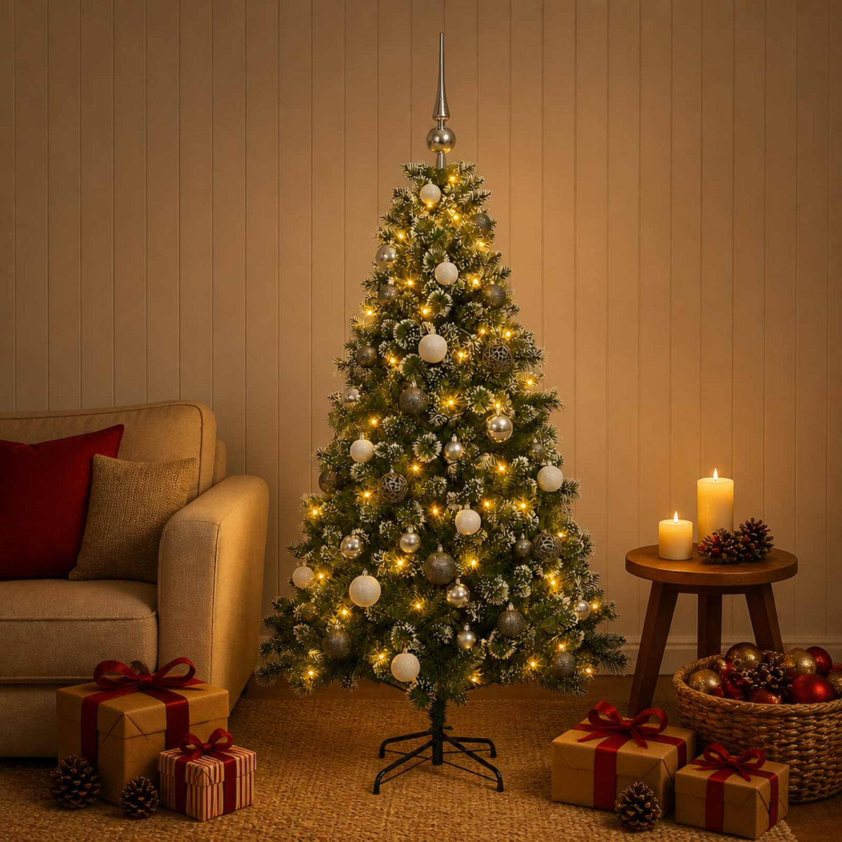 Artificial Christmas Tree Bauble LEDs