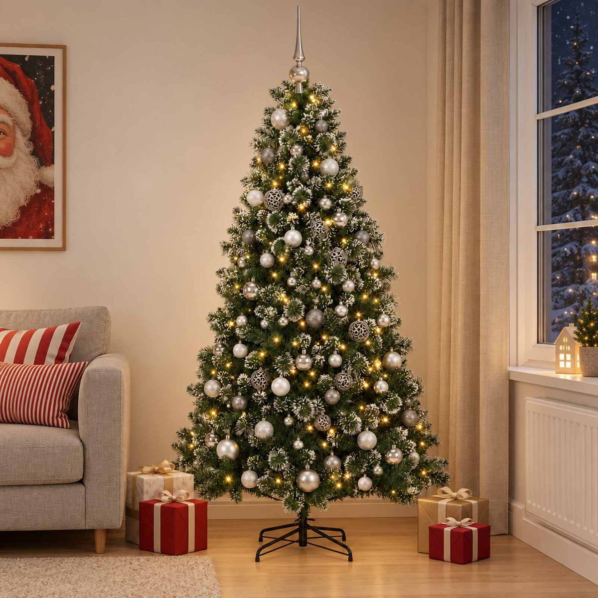 Artificial Christmas Tree Bauble LEDs