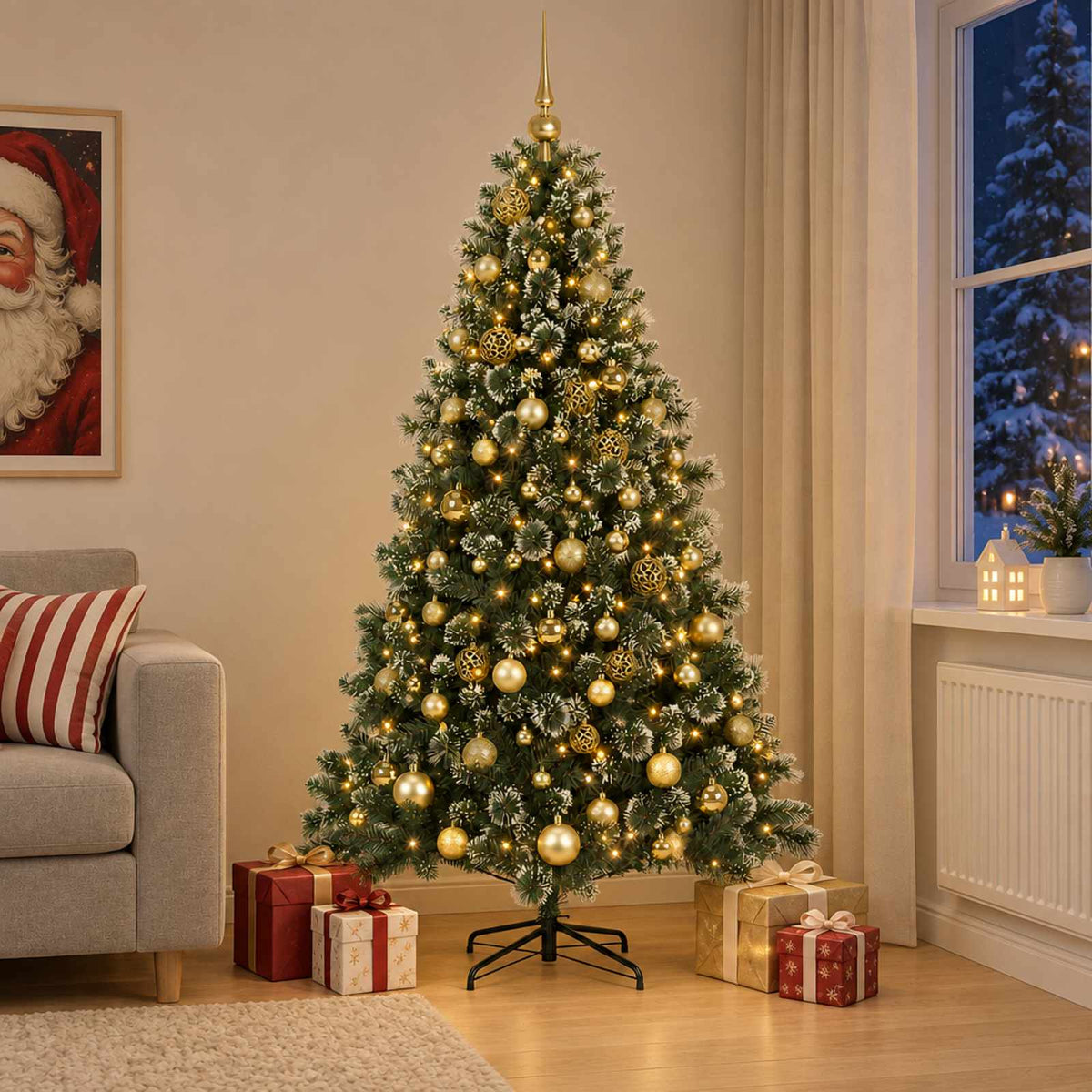 Artificial Christmas Tree Bauble LEDs
