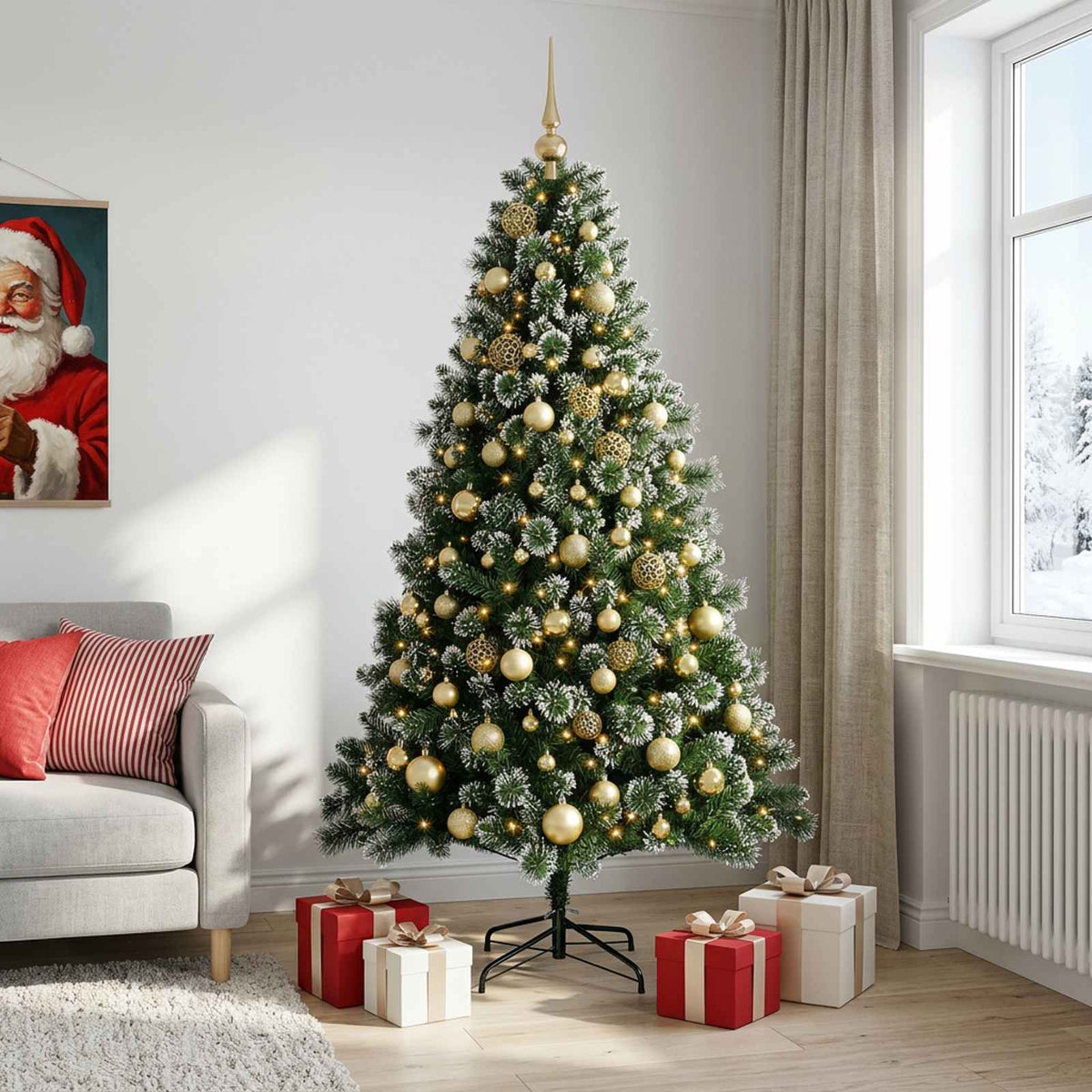 Artificial Christmas Tree Bauble LEDs