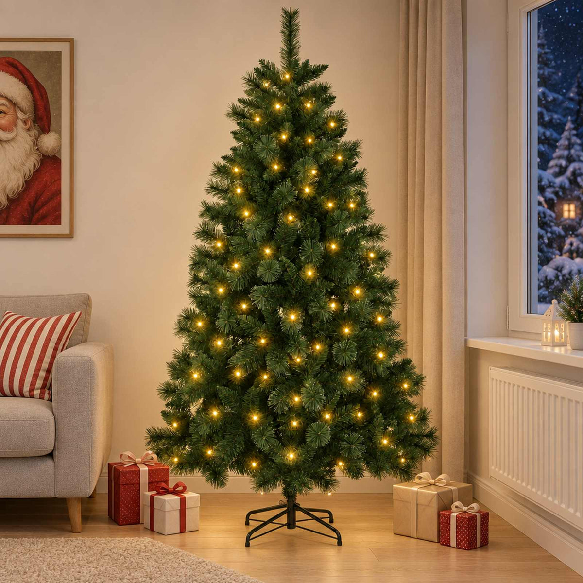 Artificial Christmas Tree Bauble LEDs