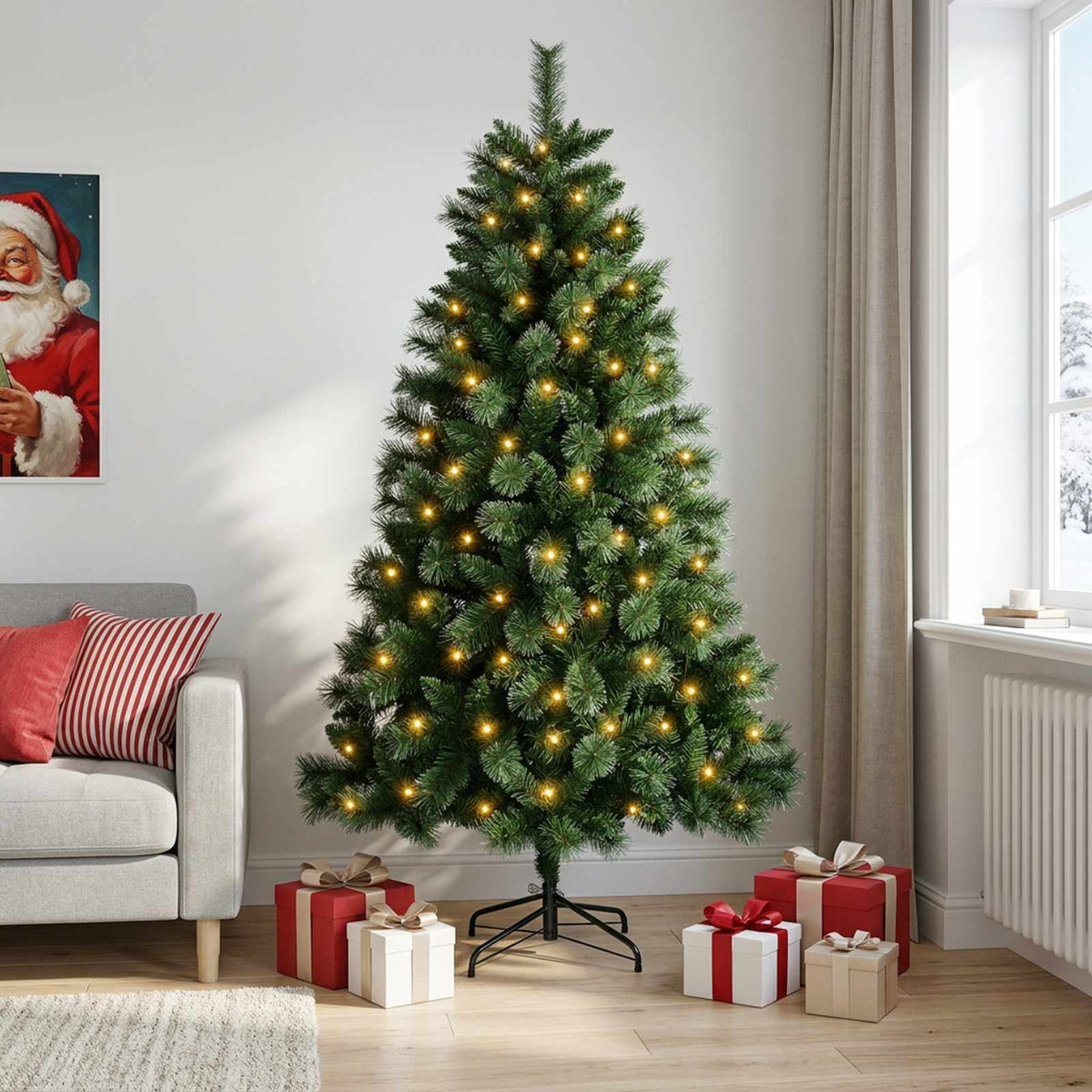 Artificial Christmas Tree Bauble LEDs