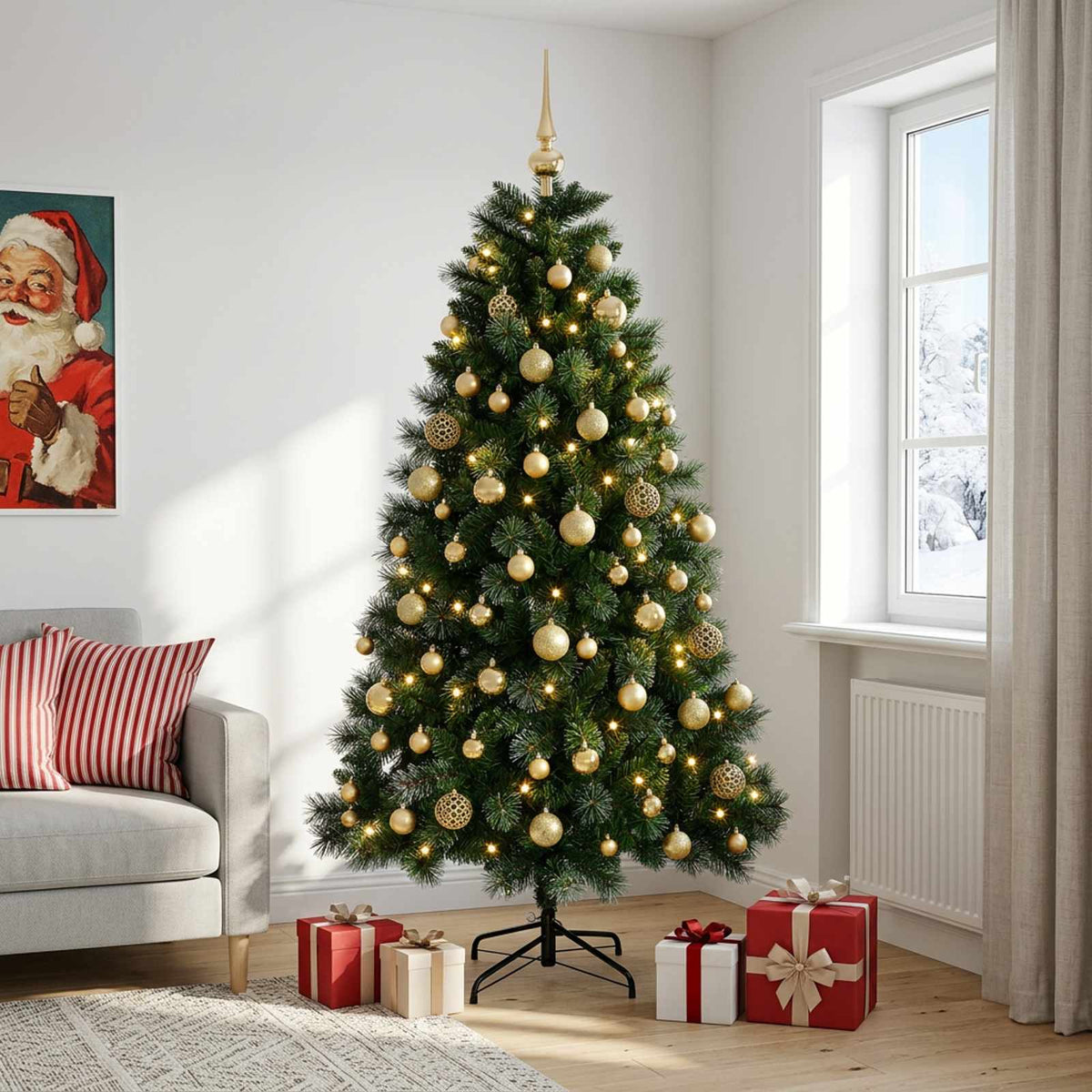 Artificial Christmas Tree Bauble LEDs