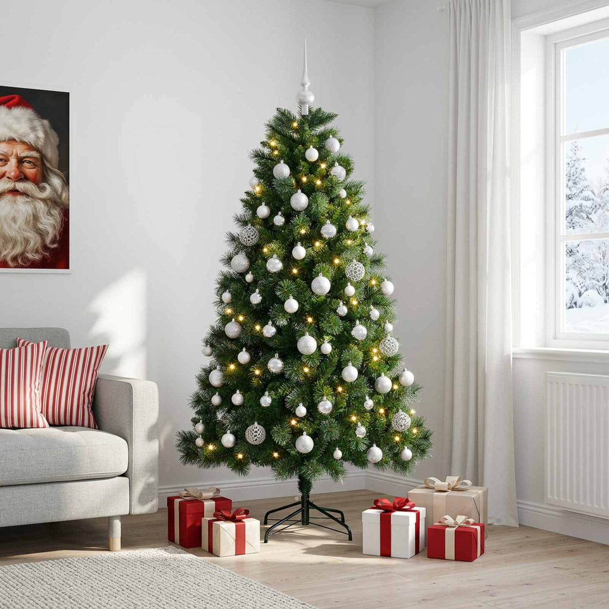 Artificial Christmas Tree Bauble LEDs