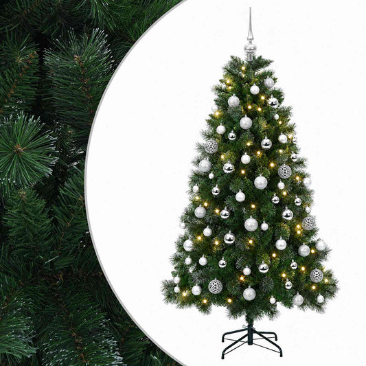 vidaXL Artificial Christmas Tree with Bauble 180 cm 300 LEDs 2