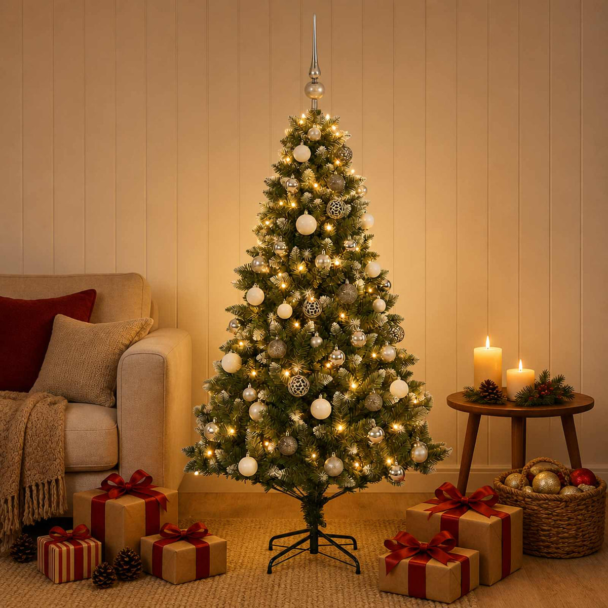 Artificial Christmas Tree Bauble LEDs