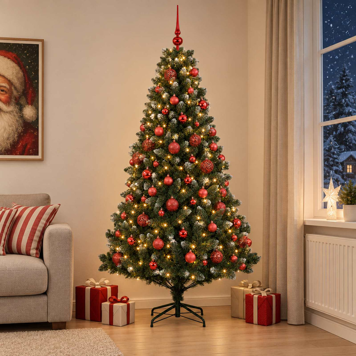 Artificial Christmas Tree Bauble LEDs
