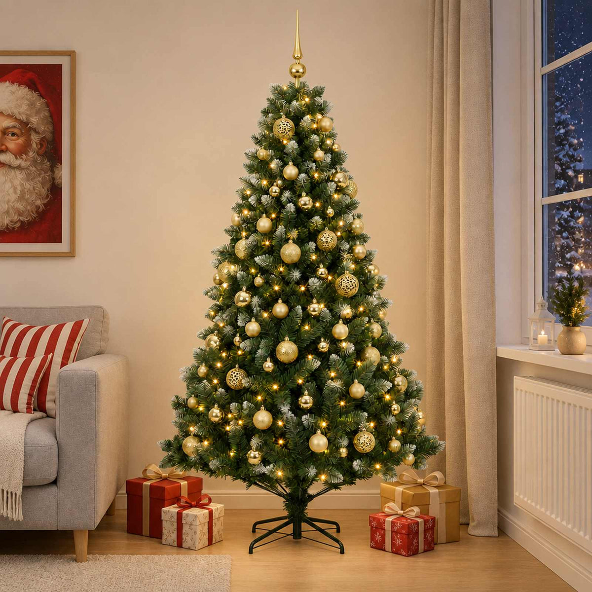 Artificial Christmas Tree Bauble LEDs