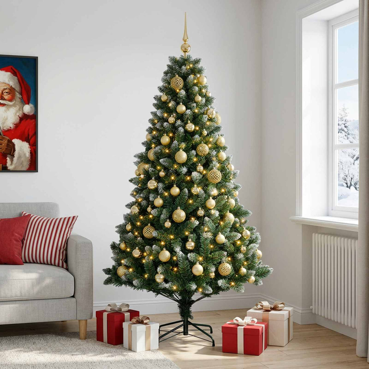 Artificial Christmas Tree Bauble LEDs