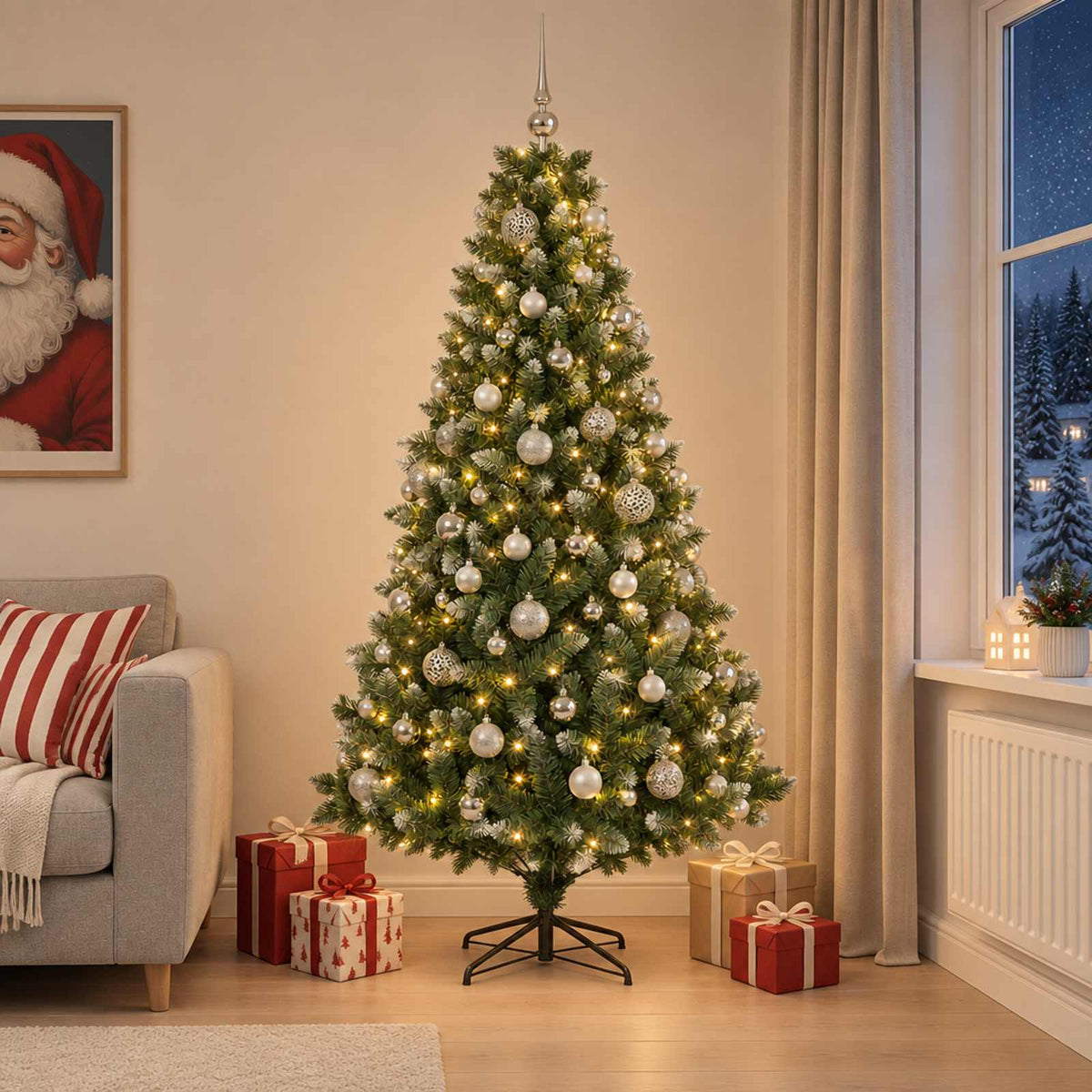 Artificial Christmas Tree Bauble LEDs