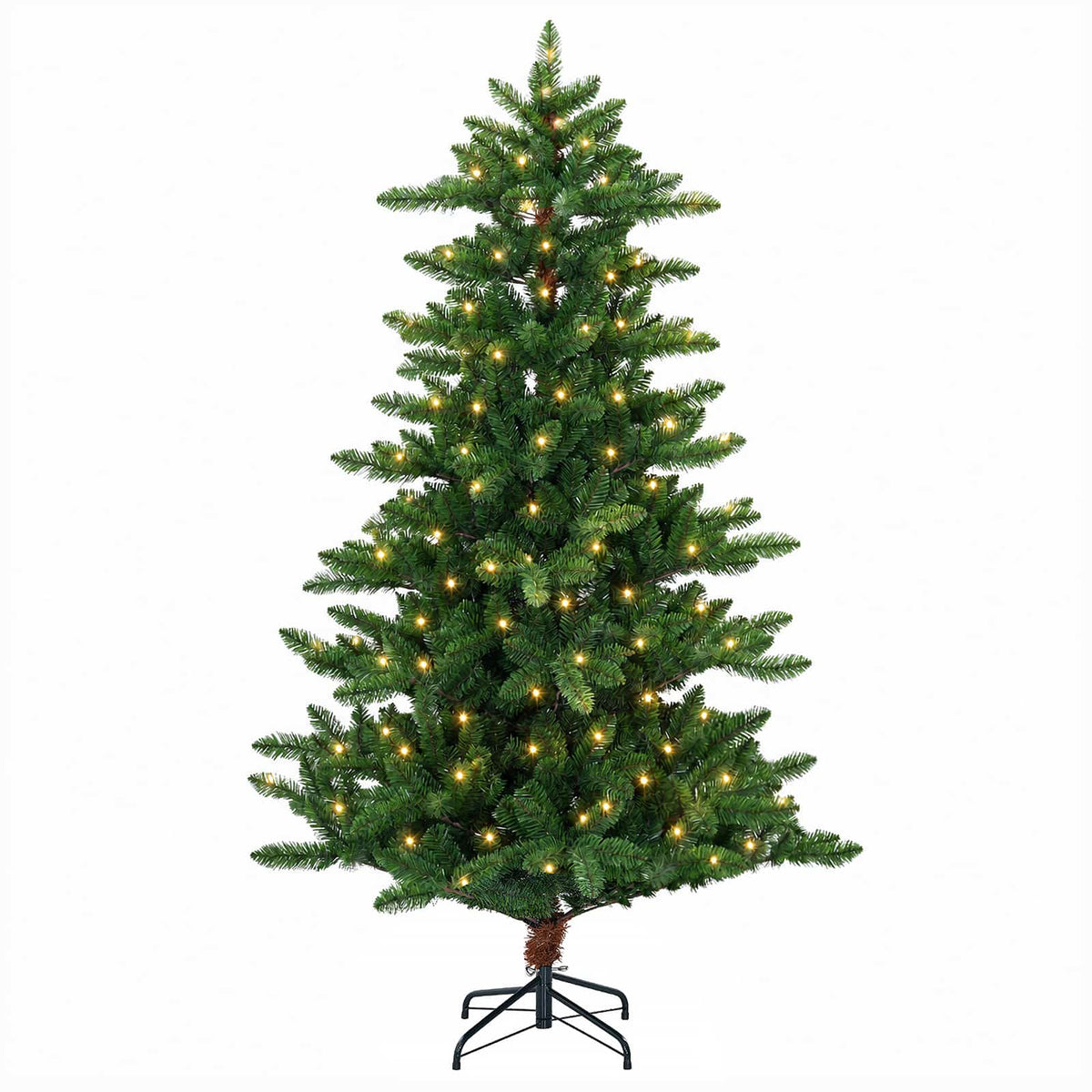 vidaXL Artificial Christmas Tree 120 cm 150 LEDs Warm White 4
