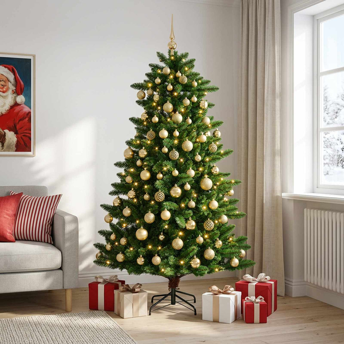 Artificial Christmas Tree Bauble LEDs