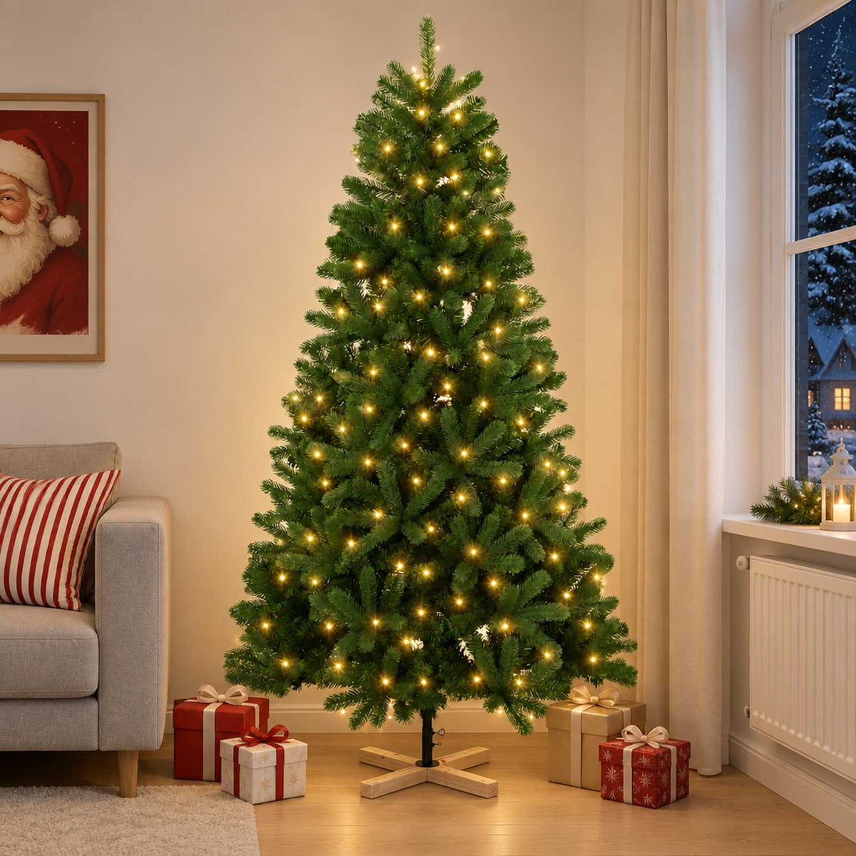 Artificial Christmas Tree Bauble LEDs