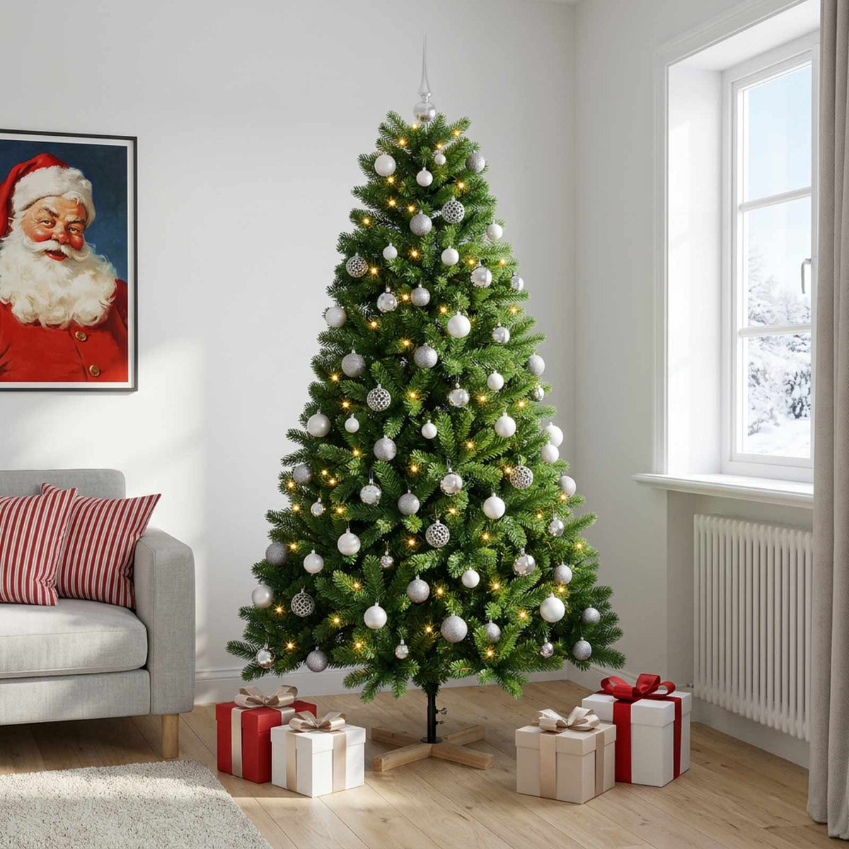 Artificial Christmas Tree Bauble LEDs