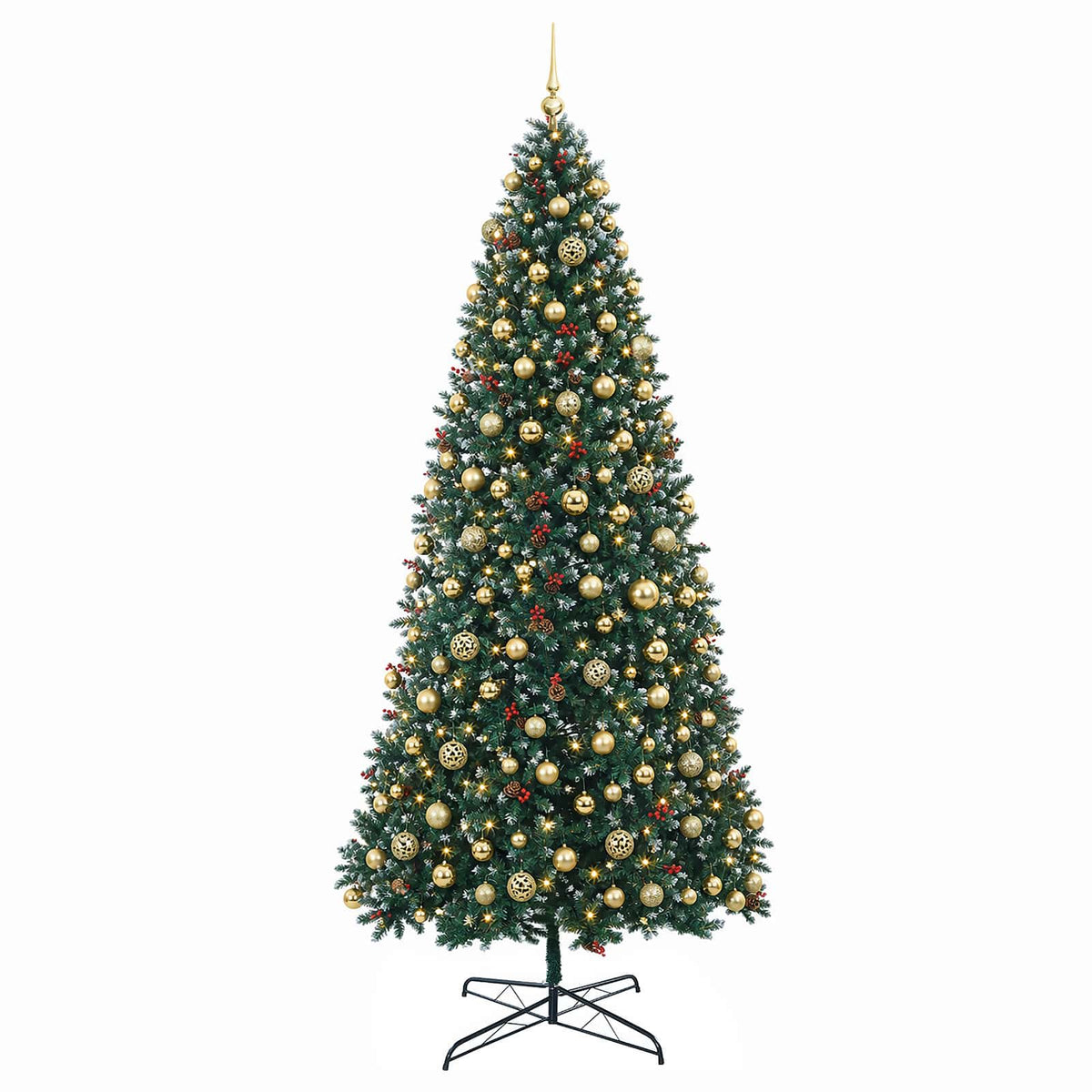 Artificial Hinged Christmas Tree Bauble LEDs