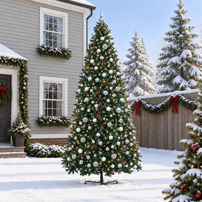 Artificial Hinged Christmas Tree Bauble LEDs