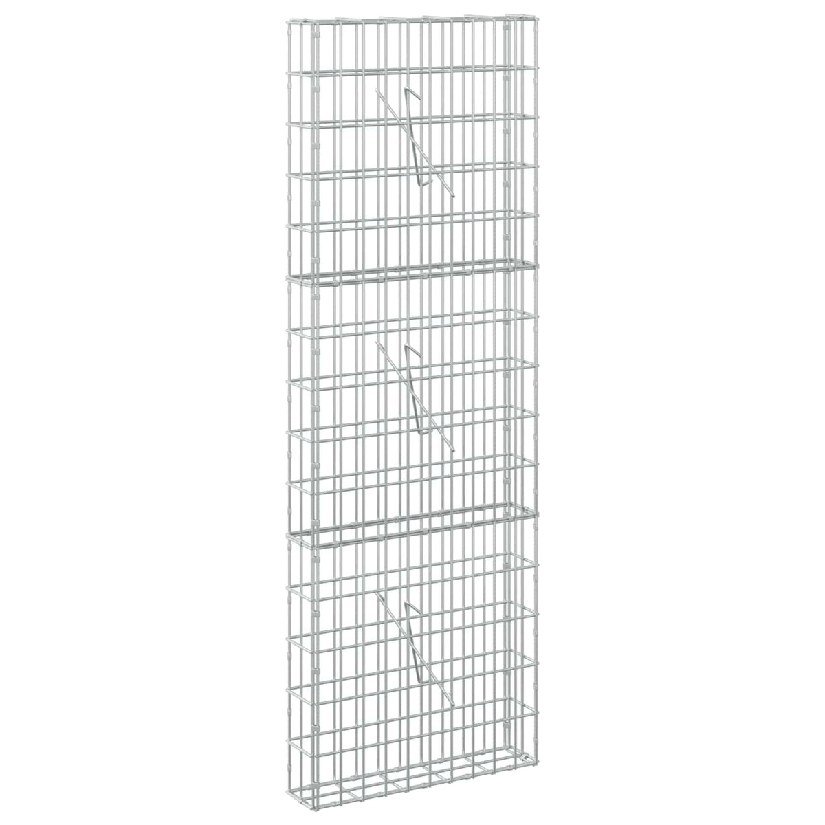 vidaXL Gabion with 3.5 mm Wire and 5x10 cm Mesh 50x10x150 cm 2