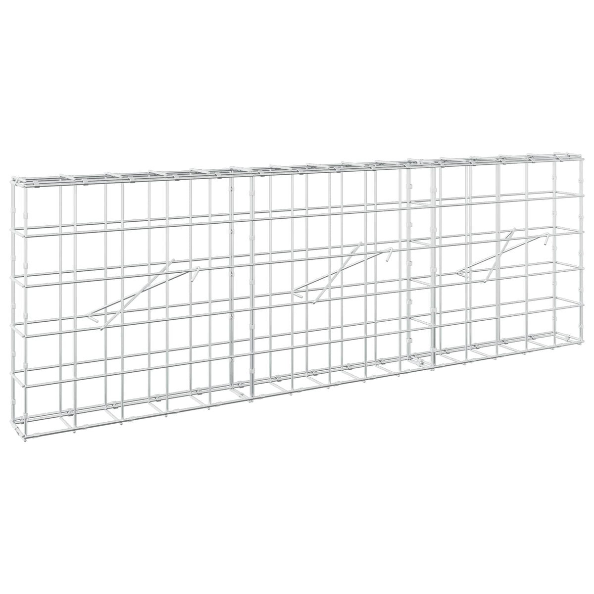 Gabion with 3.5 mm Wire and 10x10 cm Mesh 50x10x50 cm Height 50 cm Thickness 10 cm 50–1000 cm 150 cm